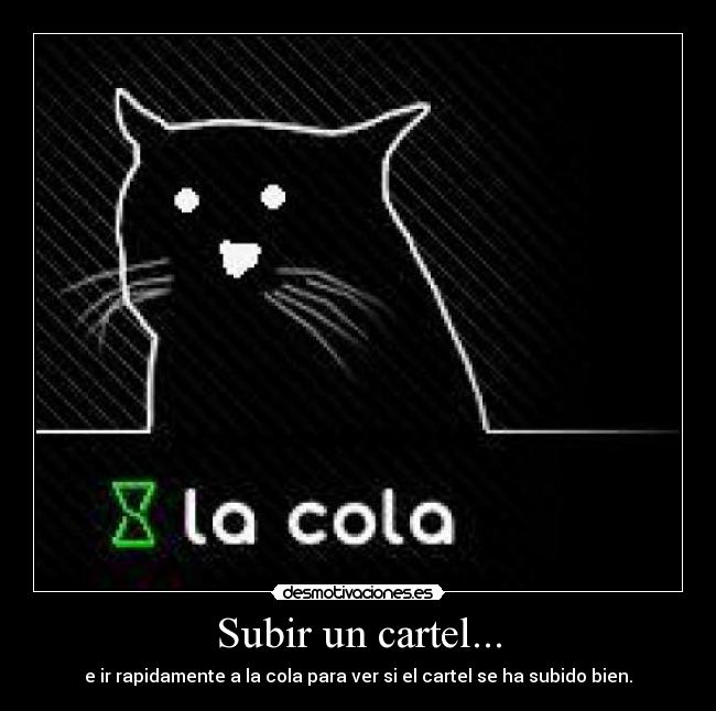 Subir un cartel... -