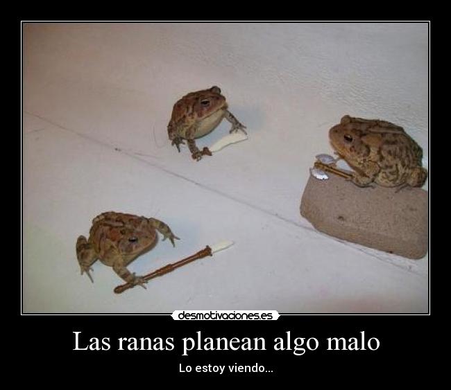 carteles ranas desmotivaciones
