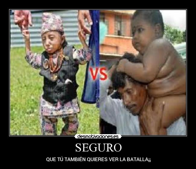 SEGURO - QUE TÚ TAMBIÉN QUIERES VER LA BATALLA¡¡