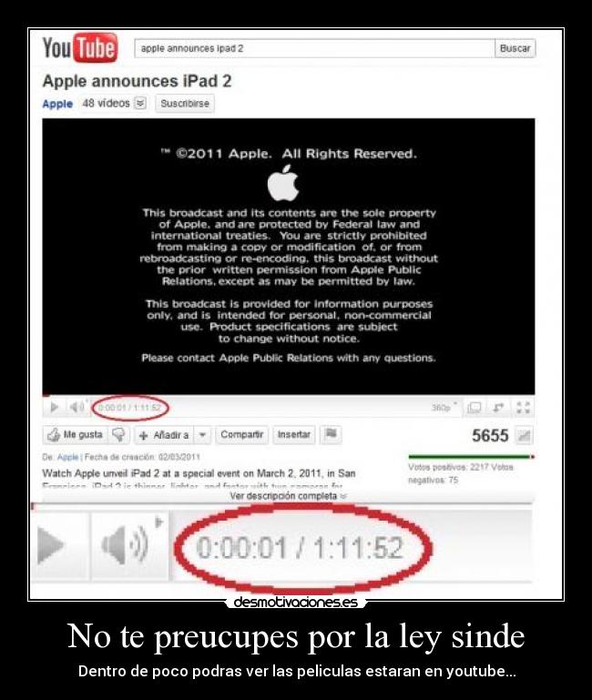 No te preucupes por la ley sinde -