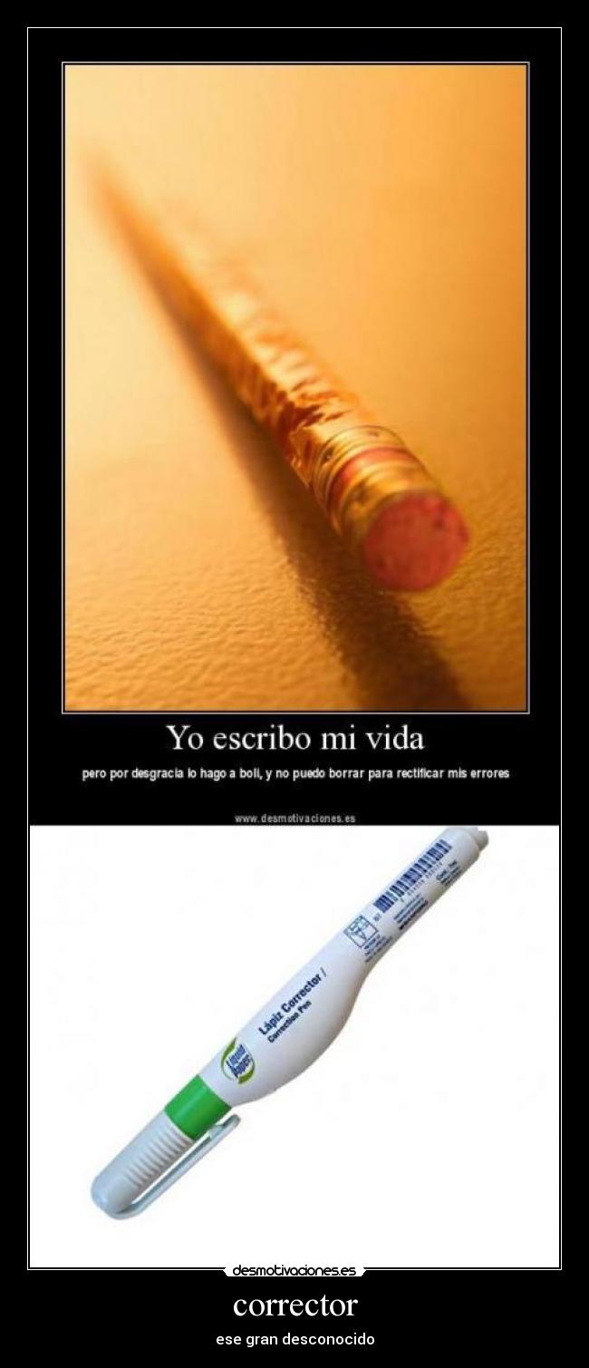 carteles corrector desmotivaciones