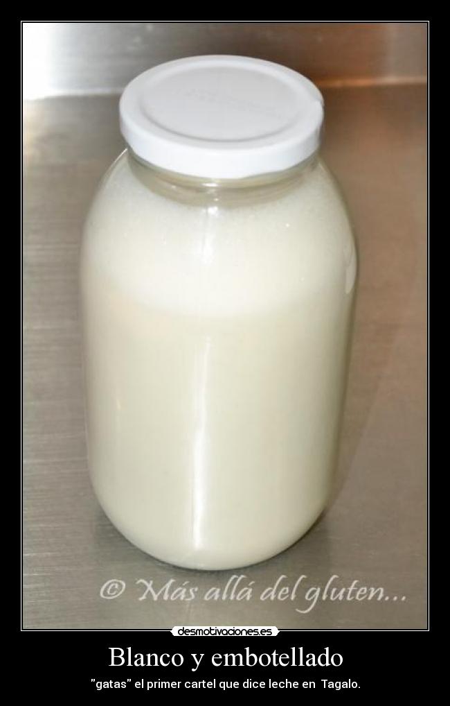 Blanco y embotellado -