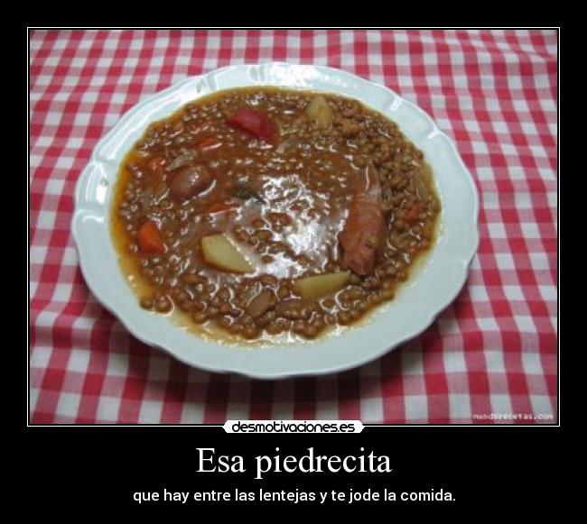 carteles esa piedrecita lentejas desmotivaciones