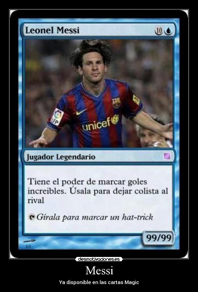Messi - Ya disponible en las cartas Magic