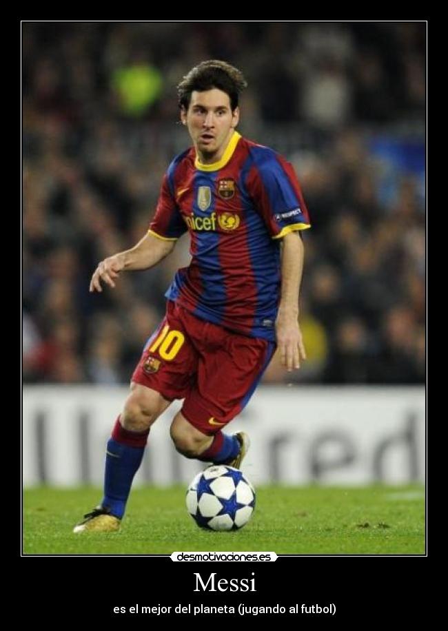 Messi - es el mejor del planeta (jugando al futbol)
