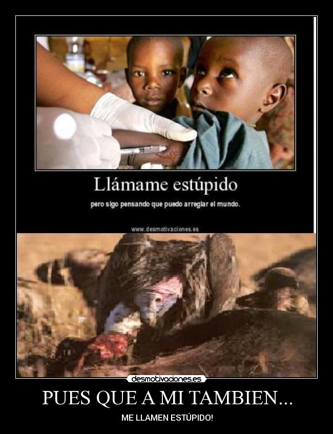 PUES QUE A MI TAMBIEN... - ME LLAMEN ESTÚPIDO!