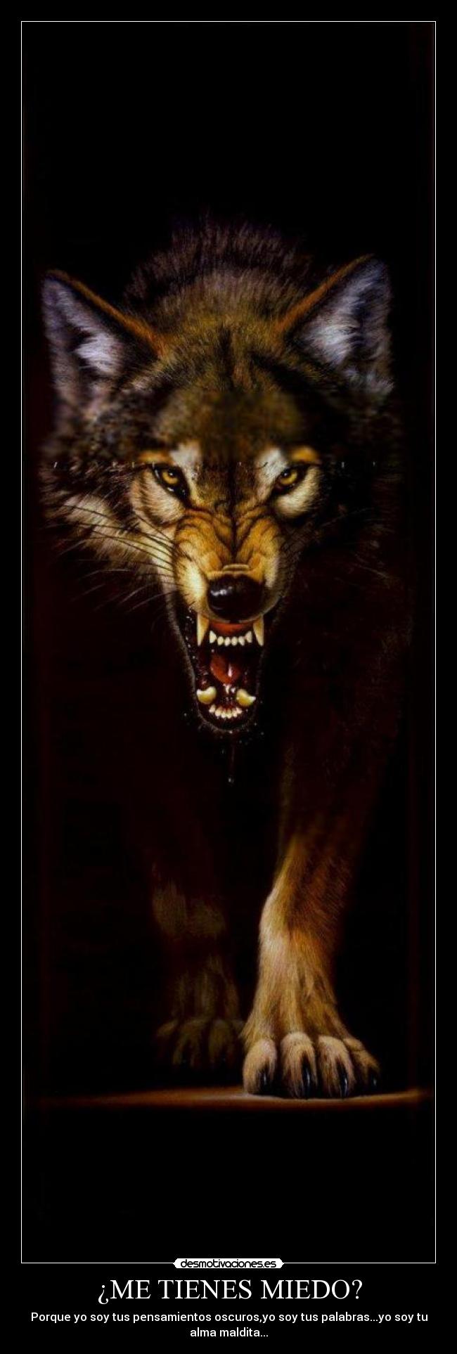 ¿ME TIENES MIEDO? - 