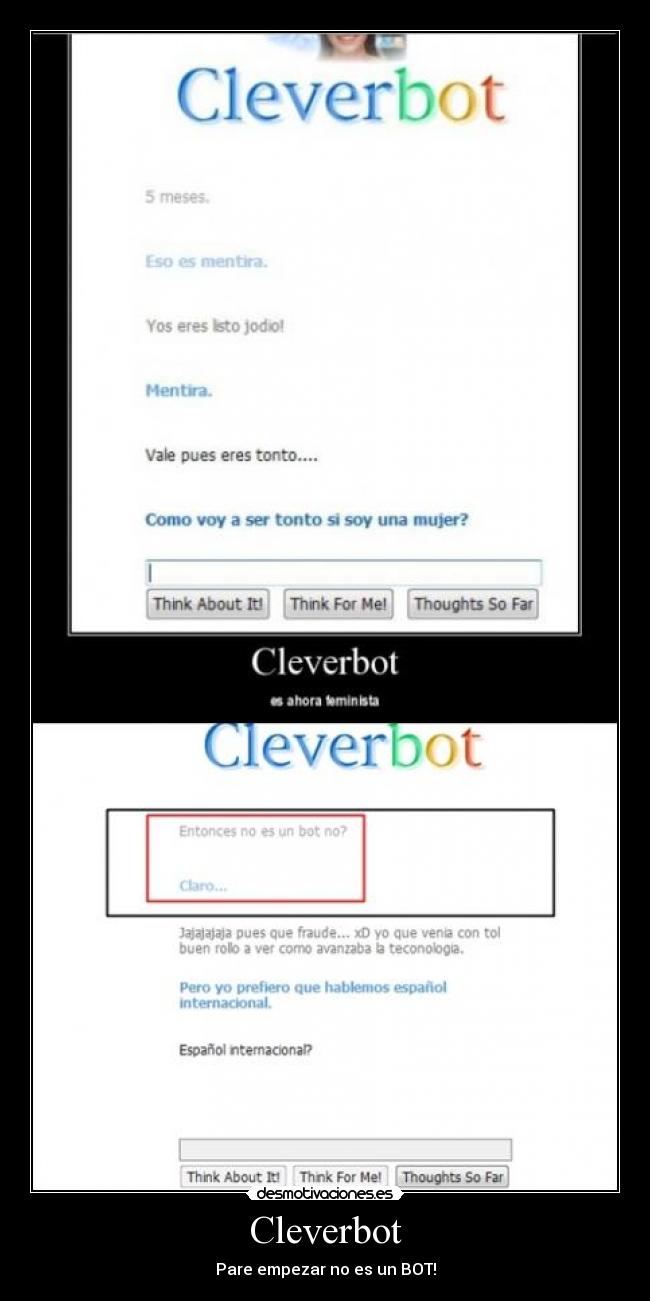 Cleverbot - Pare empezar no es un BOT!