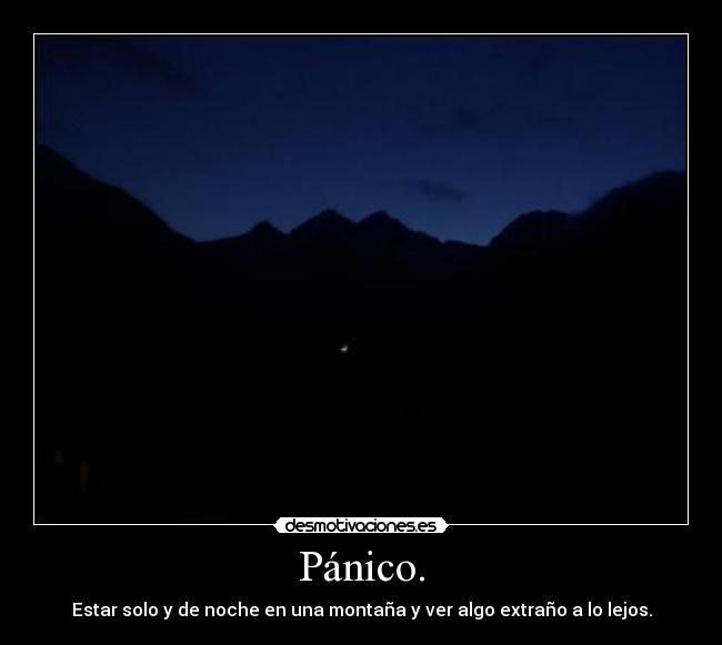 Pánico. - 