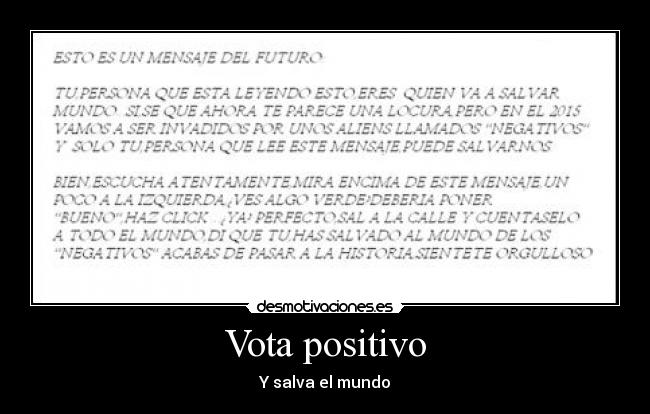 Vota positivo - 