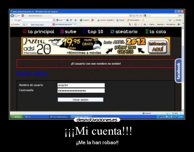 ¡¡¡Mi cuenta!!! - 