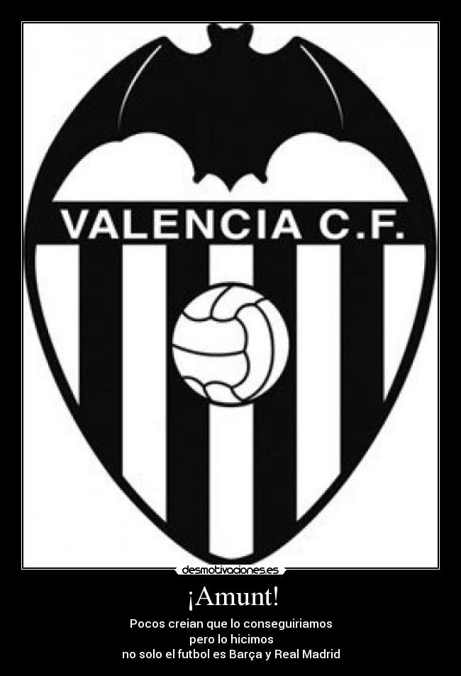 ¡Amunt! - Pocos creian que lo conseguiriamos
pero lo hicimos
no solo el futbol es Barça y Real Madrid