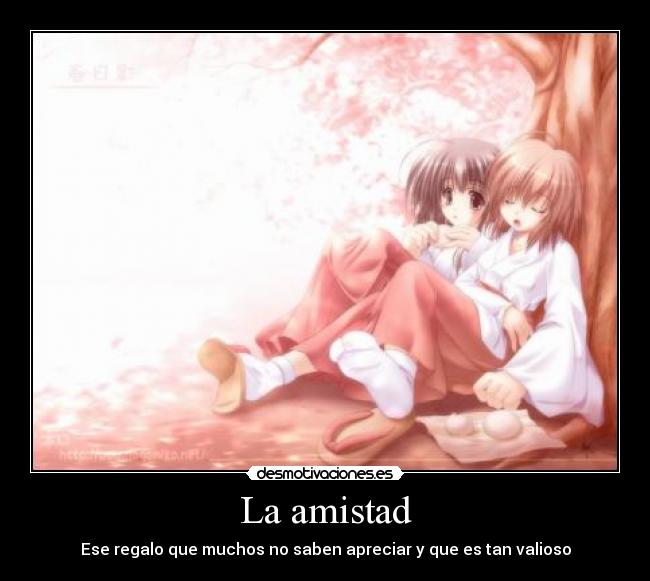 La amistad - Ese regalo que muchos no saben apreciar y que es tan valioso