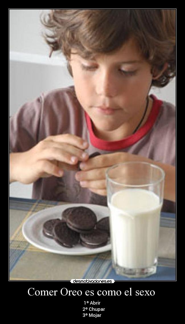 Comer Oreo es como el sexo  - 