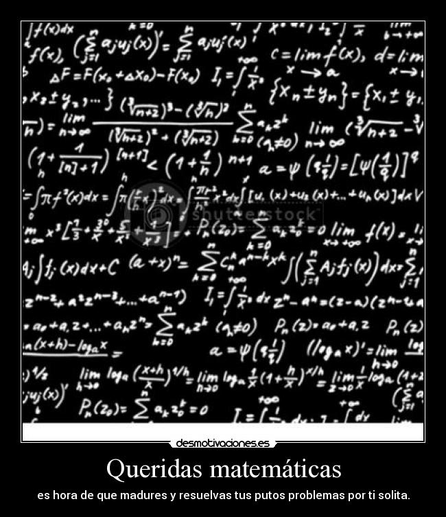 carteles mates matematicas madurar desmotivaciones