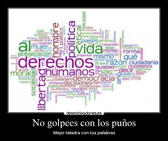 No golpees con los puños - 