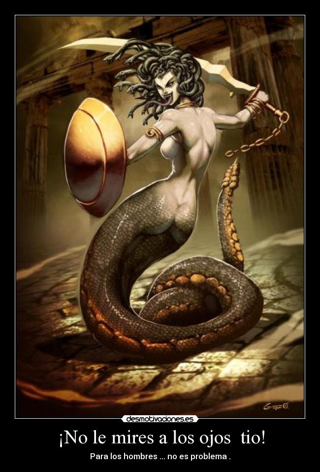 ¡No le mires a los ojos tio! -