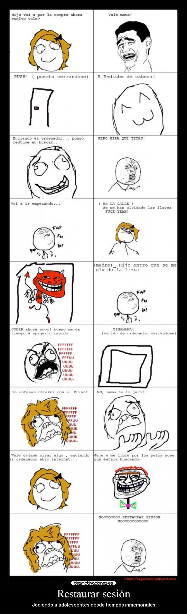 Restaurar sesión - Jodiendo a adolescentes desde tiempos inmemoriales