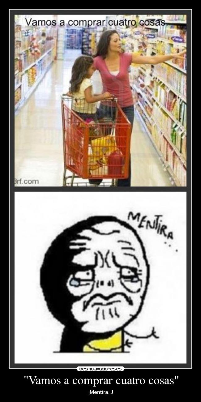 Vamos a comprar cuatro cosas -