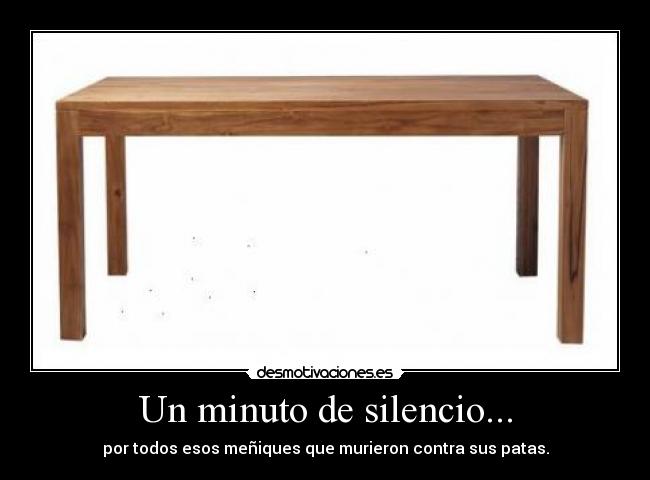 Un minuto de silencio... -