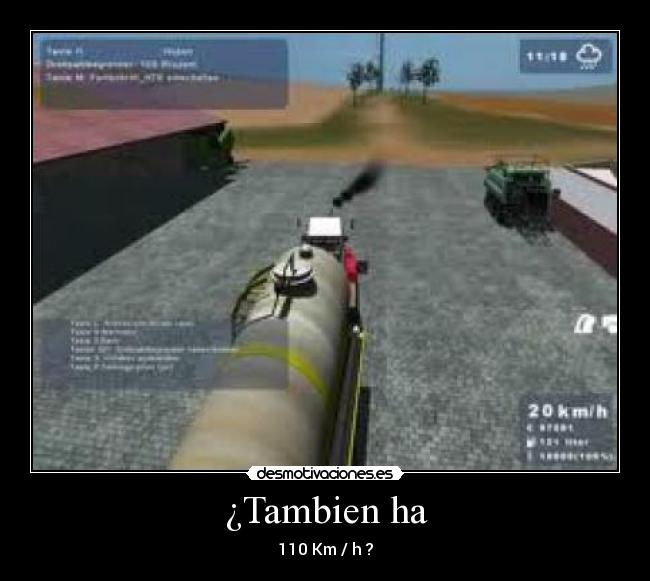 ¿Tambien ha - 110 Km / h ?