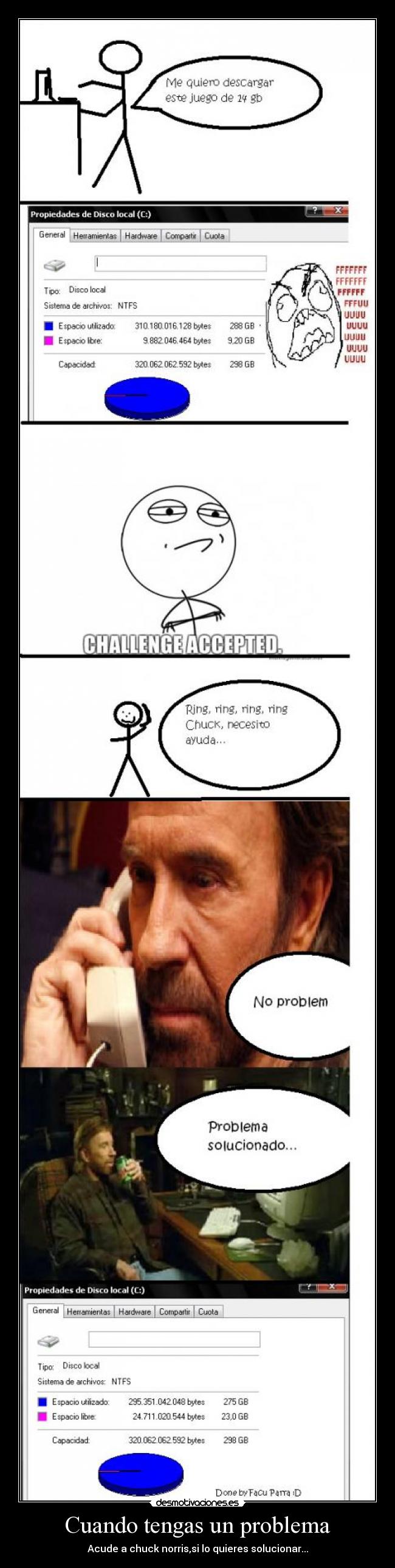 carteles chuck norris problema juegos humor sexo porno tetas gb coca cola sprite arre que desmotivaciones