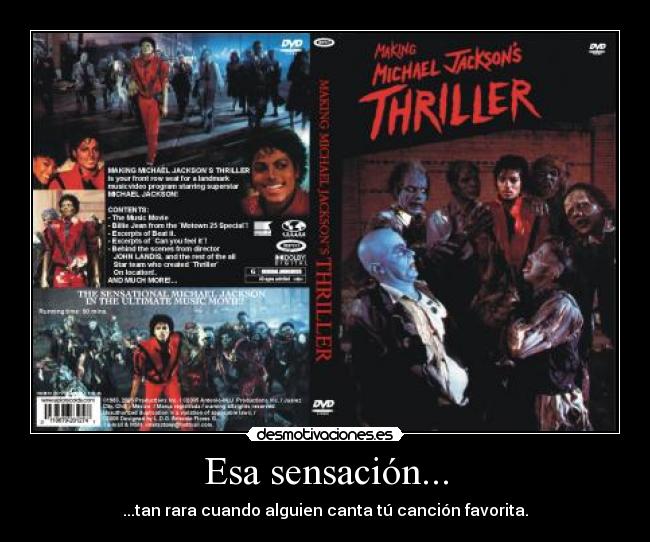 Esa sensación... - ...tan rara cuando alguien canta tú canción favorita.