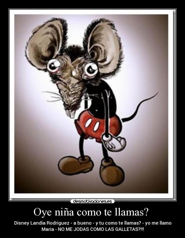 carteles humor disney cola forever alone mickey mouse chistes maria desmotivaciones