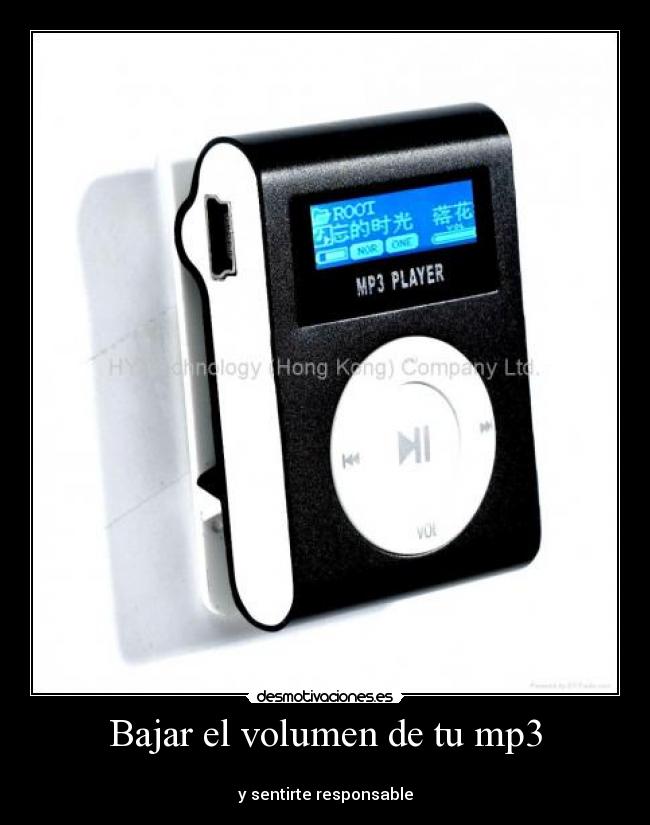 Bajar el volumen de tu mp3 - 