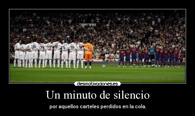 Un minuto de silencio -