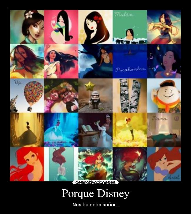 carteles porque disney desmotivaciones