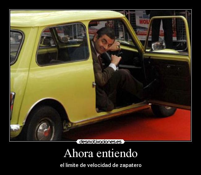 Ahora entiendo - el limite de velocidad de zapatero