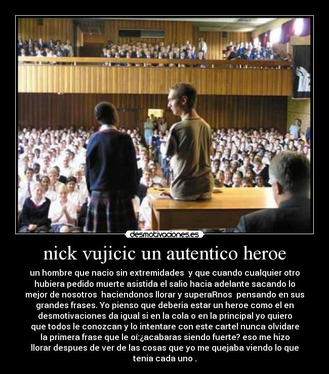 nick vujicic un autentico heroe -