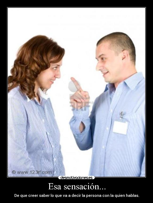 Esa sensación... - 