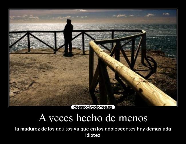 A veces hecho de menos - 