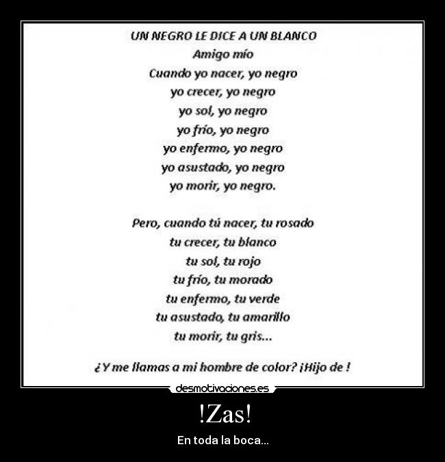 !Zas! - En toda la boca...