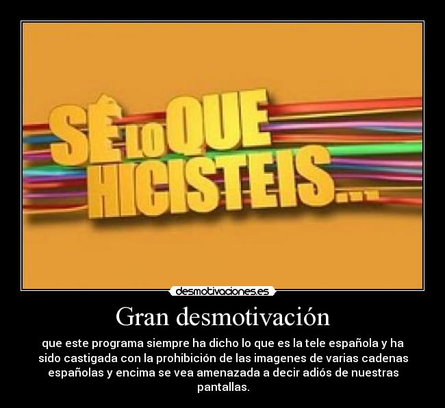 Gran desmotivación -