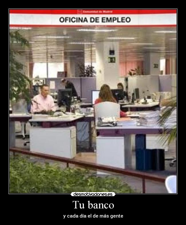 carteles paro banco cola desmotivaciones