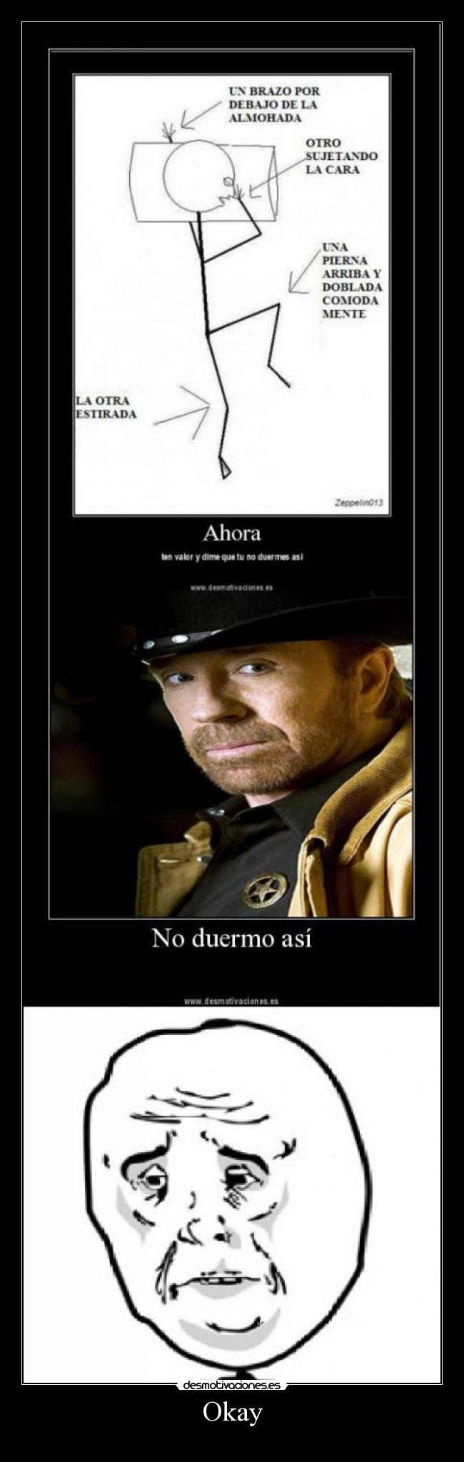 carteles okay chuck norris desmotivaciones