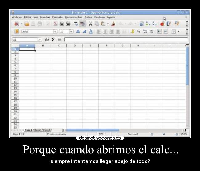 Porque cuando abrimos el calc... - 