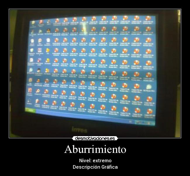 Aburrimiento - Nivel: extremo
Descripción Gráfica
