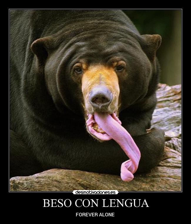 BESO CON LENGUA -