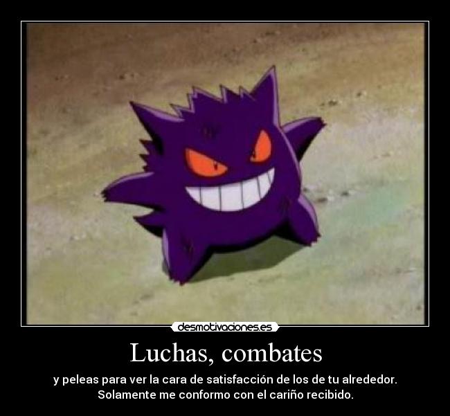 carteles ferdo gengar combate desmotivaciones