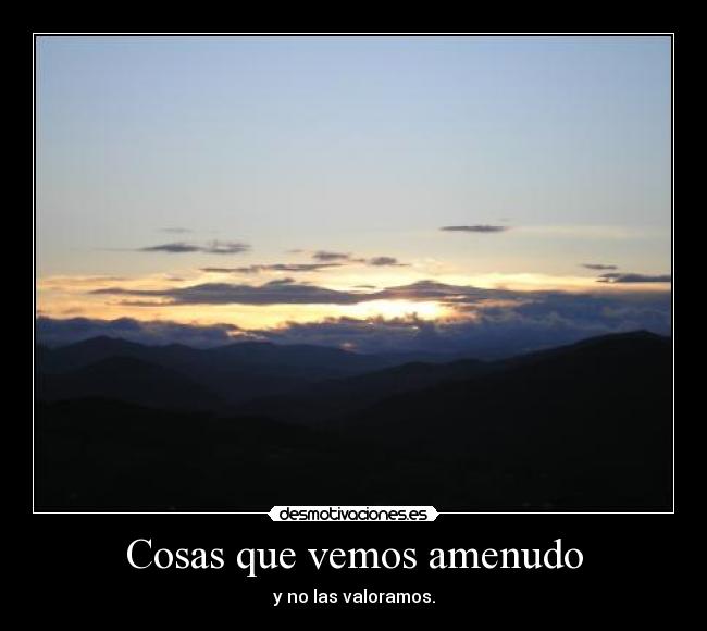 Cosas que vemos amenudo -