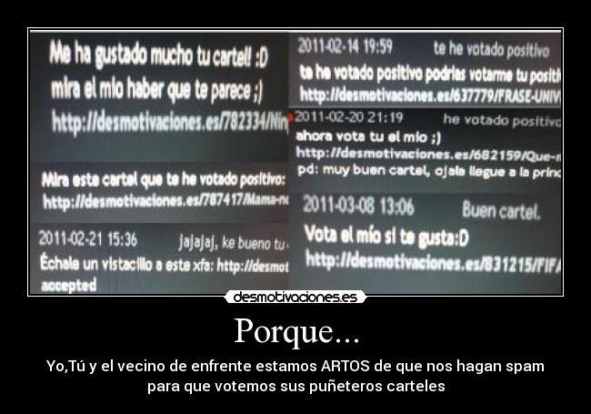 Porque... -
