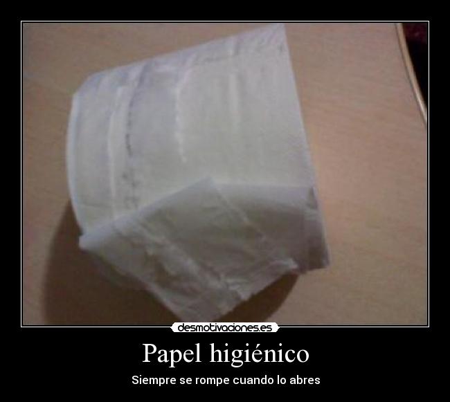 Papel higiénico -
