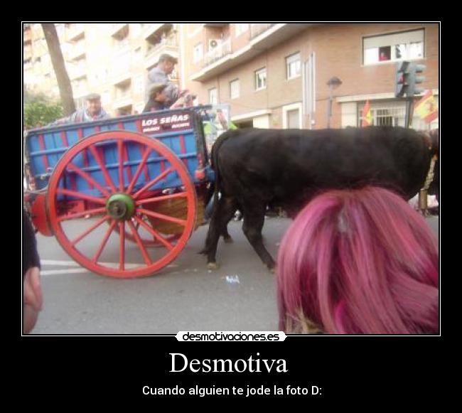 Desmotiva - Cuando alguien te jode la foto D: