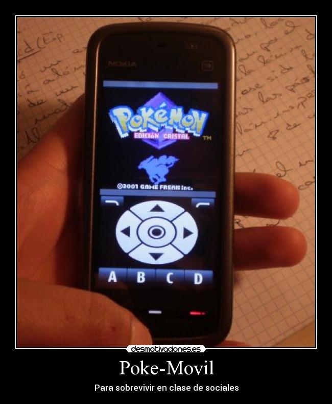 Poke-Movil - Para sobrevivir en clase de sociales