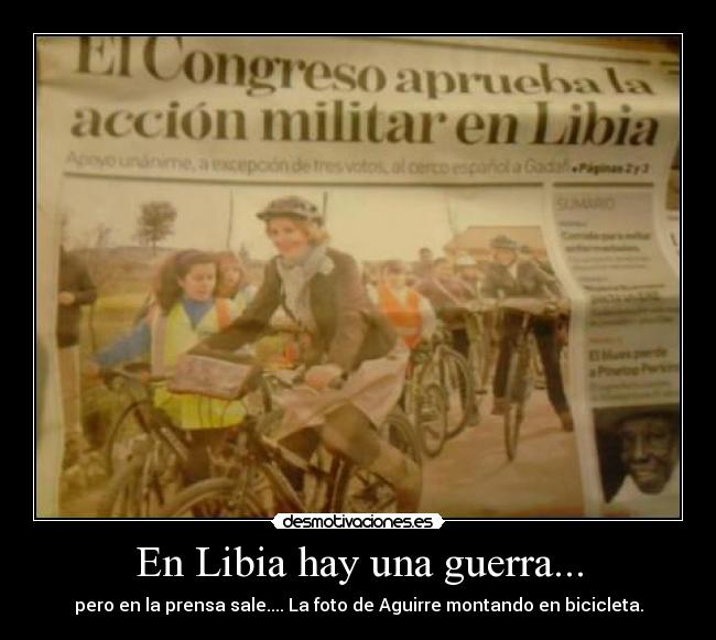 En Libia hay una guerra... -