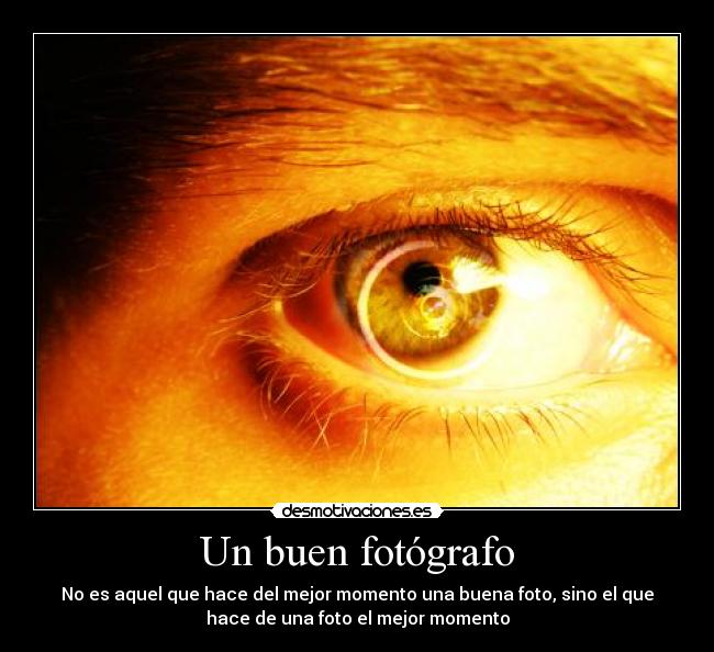 Un buen fotógrafo - 
